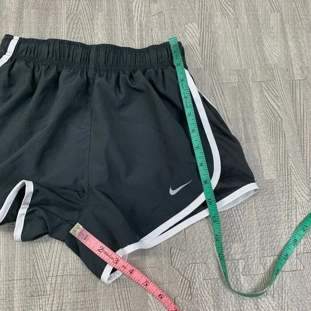 Nike Shorts Womens XS Extra Small Gray White Dri Fit Tempo Inner Lined Running